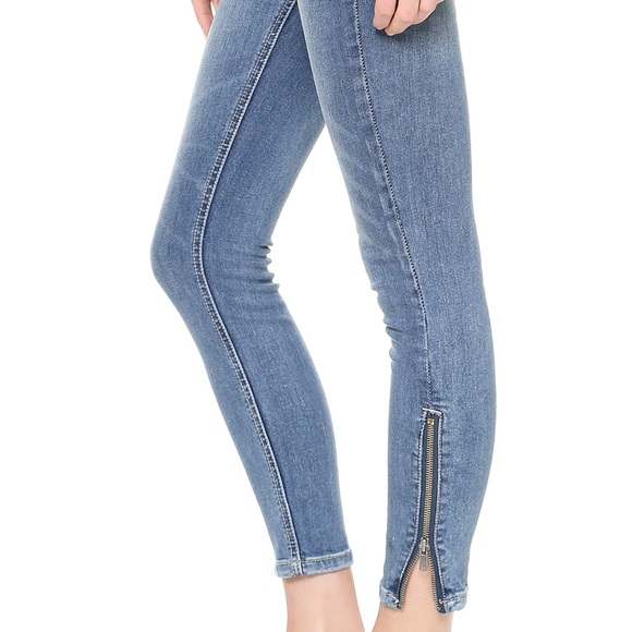 Free People Denim - Free People High Rise Zipper Ankle Jeans